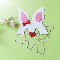 New Easter rabbit mask cutting dies scrapbook decoration embossed photo album decoration card making DIY crafts