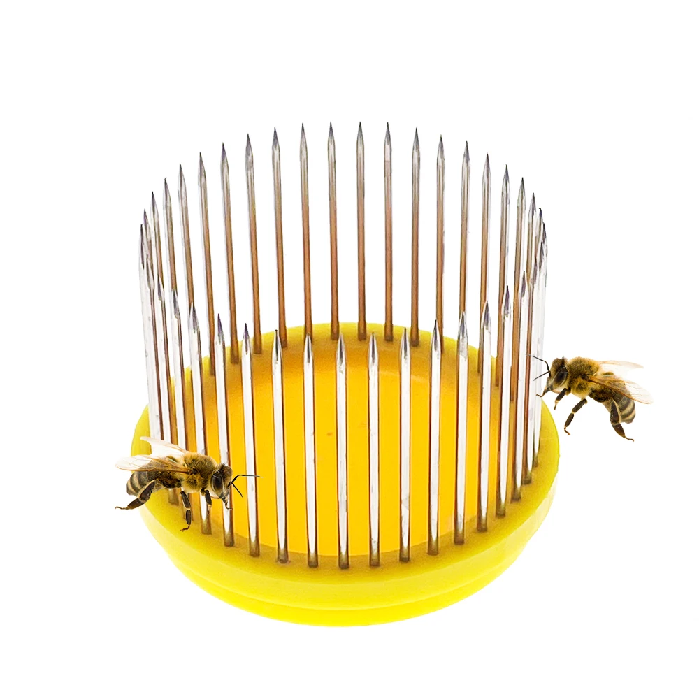 12PCS Stainless Steel Press Pucsh In Honeycomb For Intruduction A New Queen To Colony Catcher Anti Spado Bite Beekeeping Tools