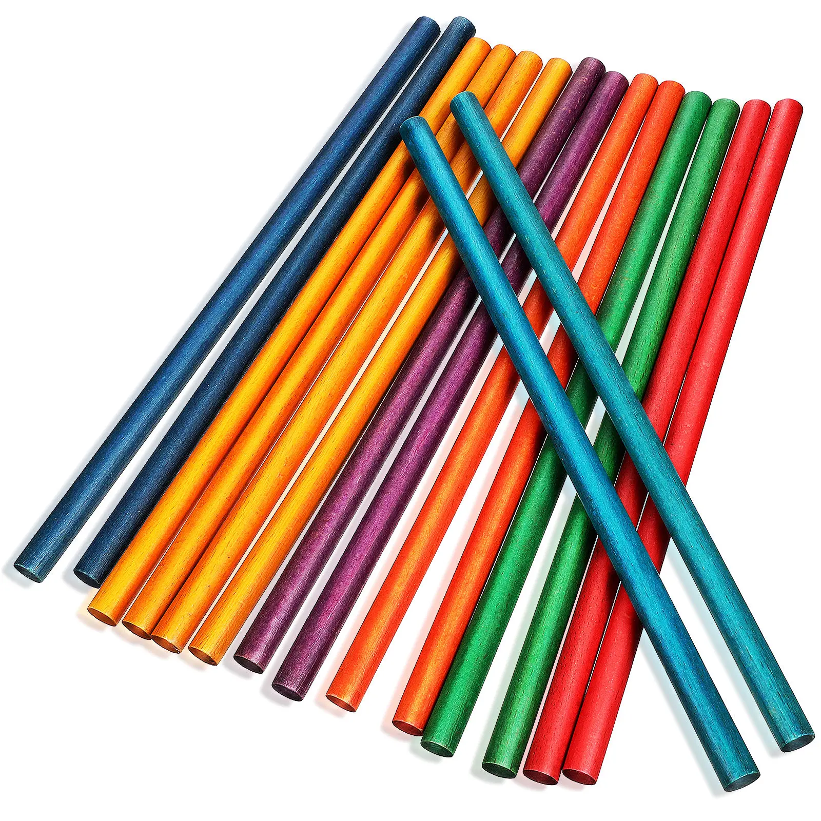 16Pcs Wooden Rhythm Sticks Col - Outdoor Sport Bar review and price