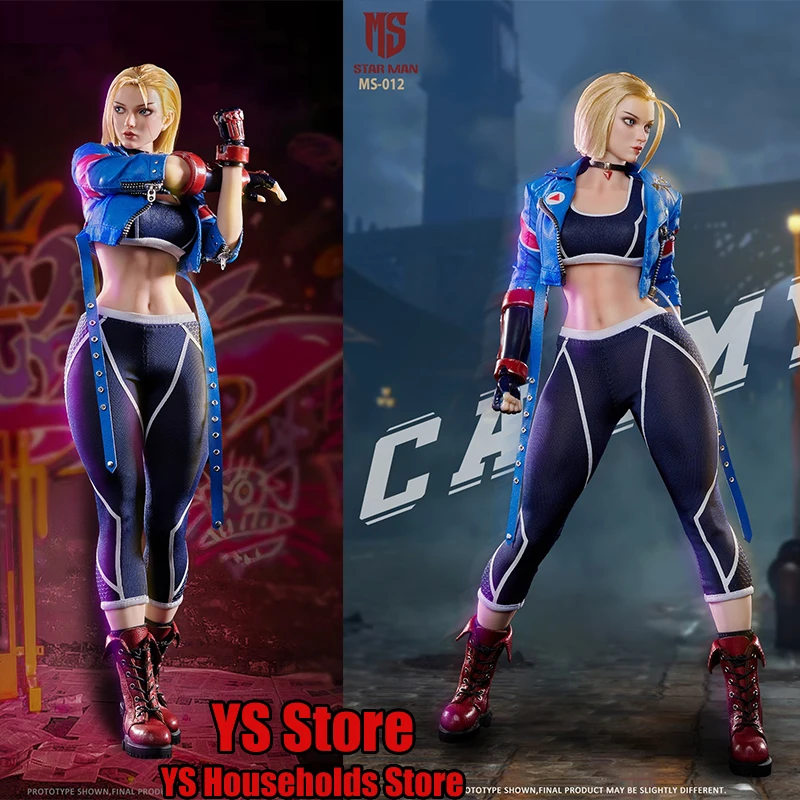 

STAR MAN MS-012 1/6 Collectible Yellow Hair Street Female Fighter Action Figure 12" Full Set Soldier Model Gift Collection