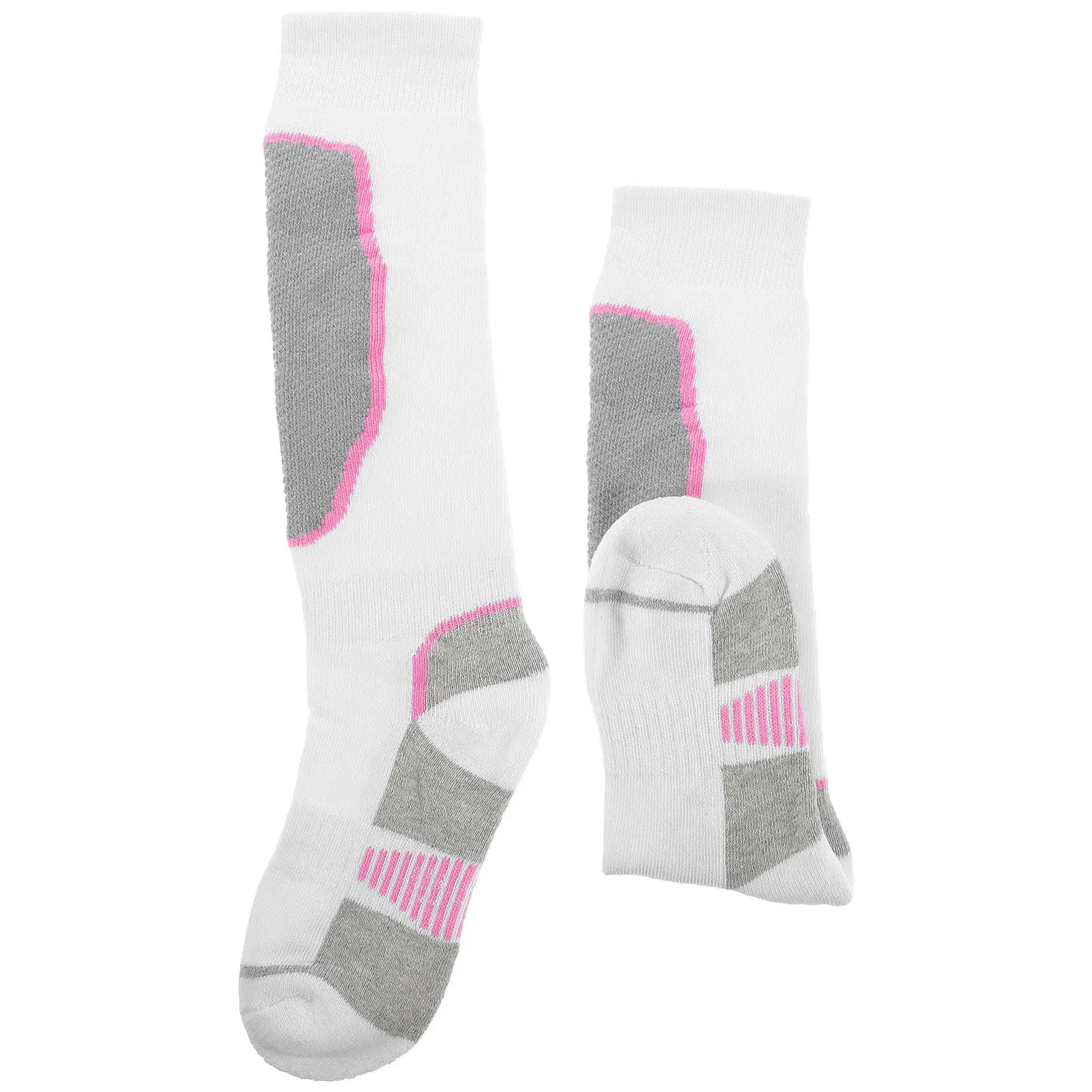 1Pair Thick Mountaineering Socks Long Tube Warm Winter Outdoor Socks Anti Slip Quick Dry Breathable for Cold Weather Sports