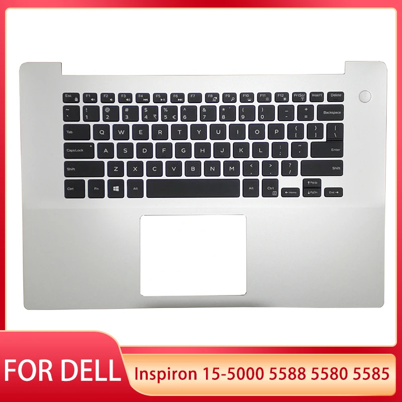 

Новая английская клавиатура для ноутбука Dell Inspiron 15-5000 5588 5580 5585, подставка для рук, верхняя крышка, задняя часть, фотоподсветка, замена 0RF81W