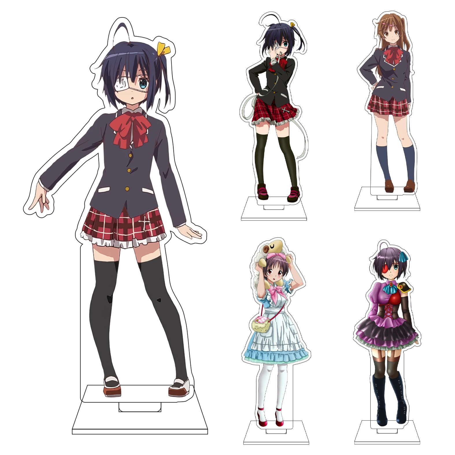 Figura Acrílica de 16 cm de Anime Togashi Yuuta, Nibutani Shinka, Dekomori Sanae, Shichimiya Satone, Takanashi Rikka, Cosplay, Regalos
