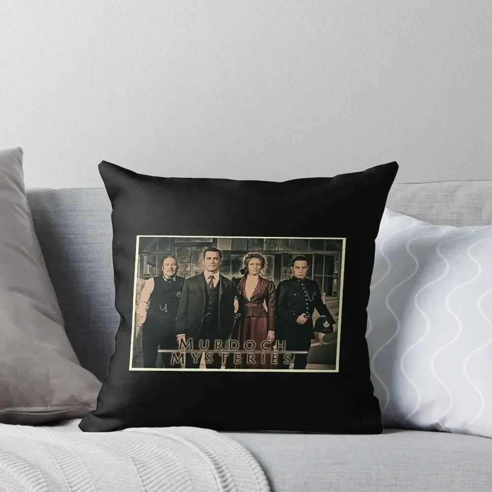 Murdoch Mysteries Dramatic Print Throw Pillow Throw Pillow autumn decoration pillow