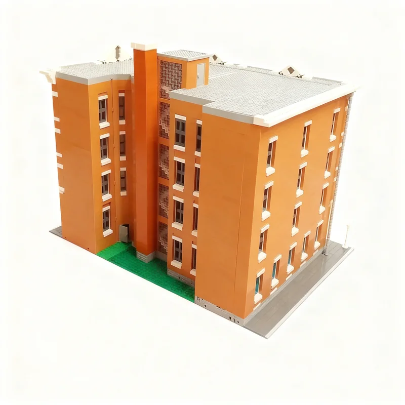 18351pcs MOC The Brittany Apartment Building Cincinnati OH Model Building Blocks Christmas Gifts Brick Idea Architecture Toy