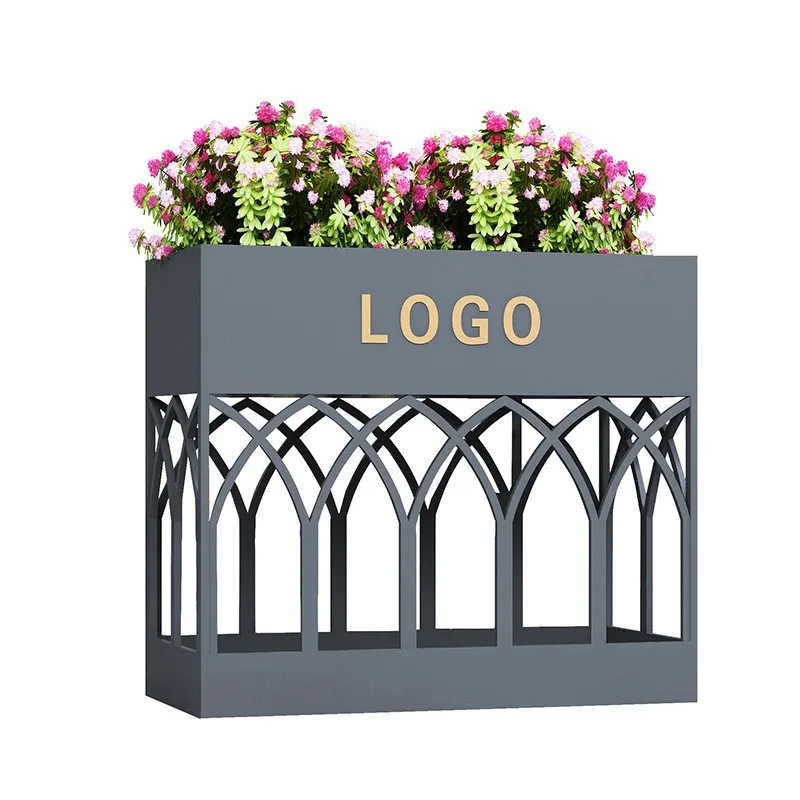

Outdoor flower box company minister square flower trough commercial street planting and decoration flower