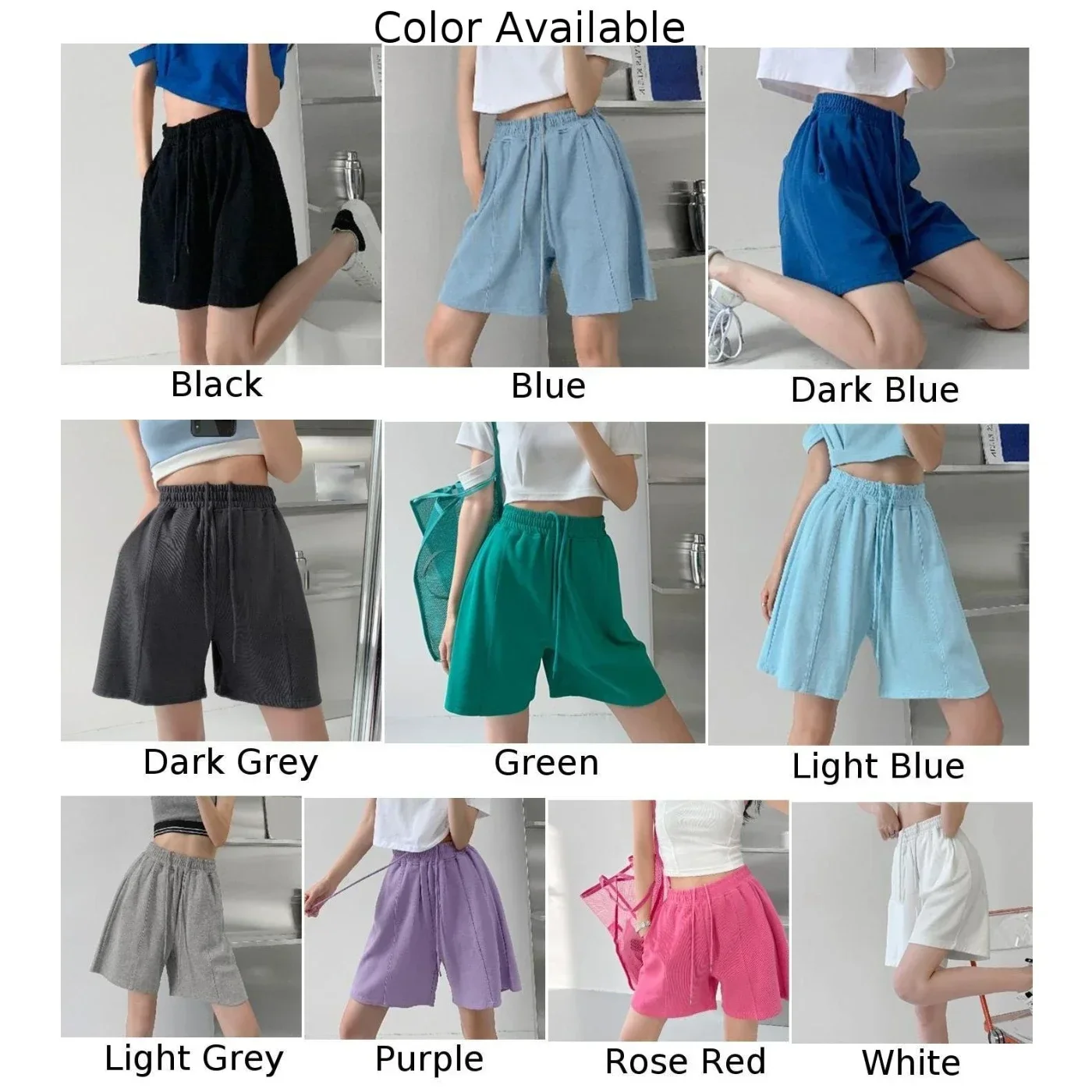 Casual Loose Soft Sports Shorts Casual Sports Shorts High Waist Shorts Suitable For Autumn Suitable For Spring