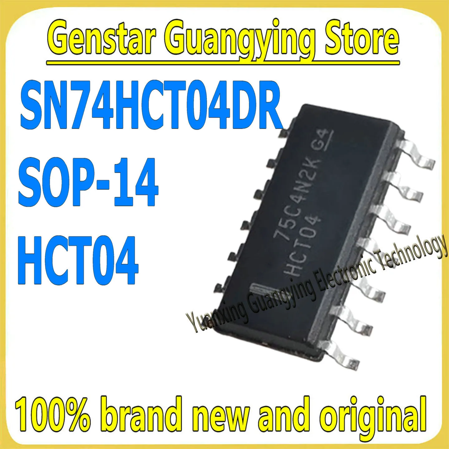(10 pieces) SN74HCT04DR SN74HCT04 74HCT04 HCT04 SOP-14 6-channel inverter Surface-mount logic chip 100% brand new