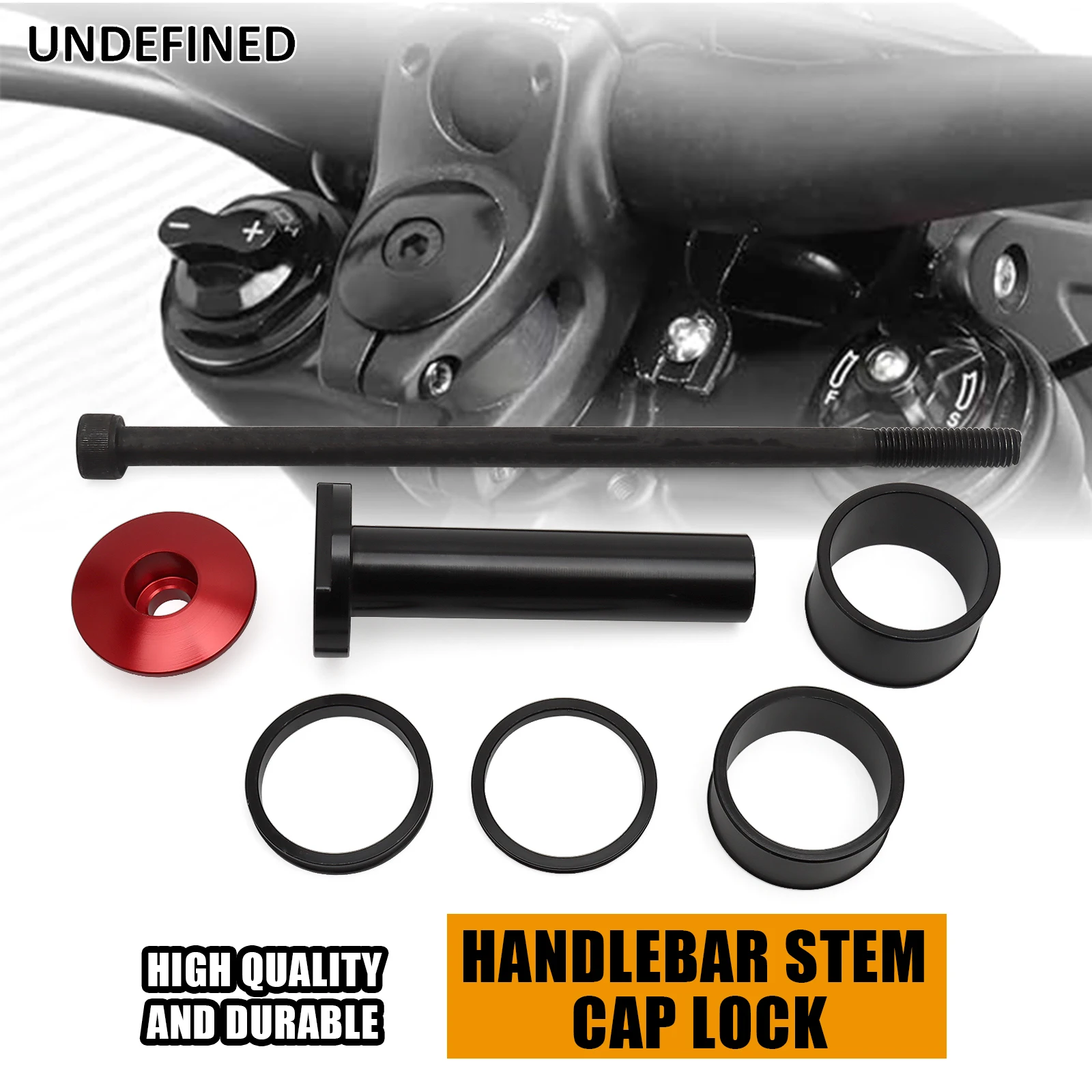 

For Surron Stem Lock Headset Spacer with Handlebar Stem Top Cap Base and Extended Nut For Sur‑Ron Light Bee X S X260 Ultra Bee