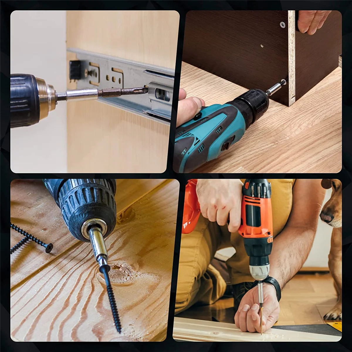 المغناطيسي تمديد المقبس مثقاب ، 1/4 "عرافة الإفراج السريع ، بت موسع محول ، 20 قطعة