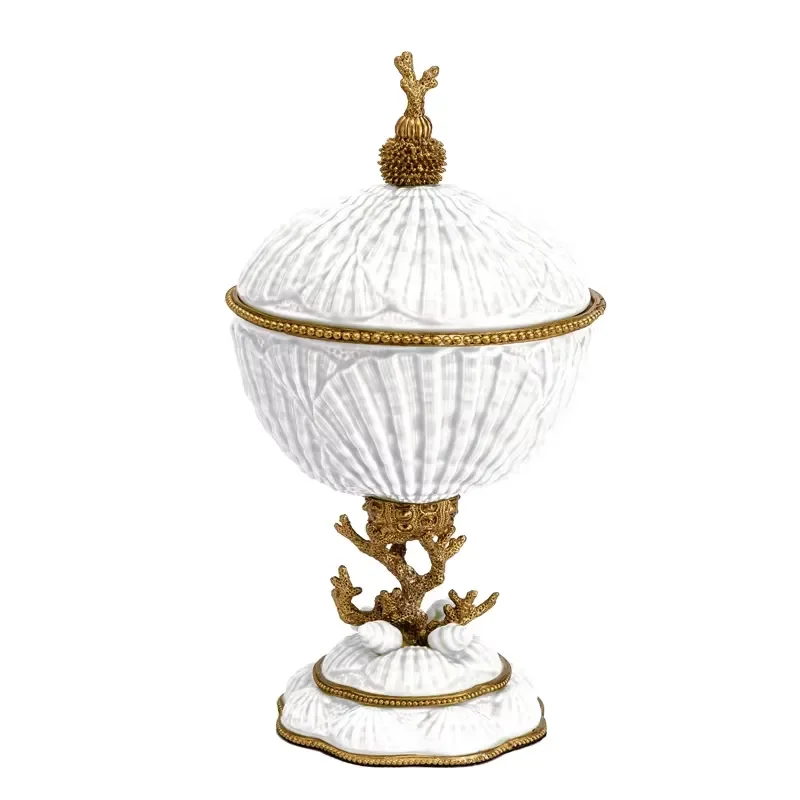 Chinese Porcelain Ceramic Jar with Lids Home Decorative Table Art