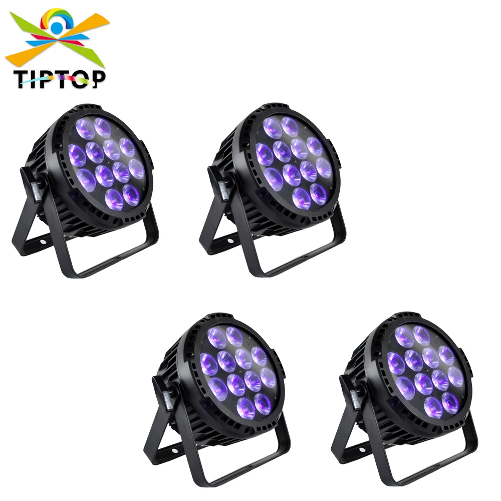 Stage Light 12x18W RGBWAP LED DJ Par Light DMX Battery Remote Controlled Sound Activated Wedding Birthday Party Club Wedding