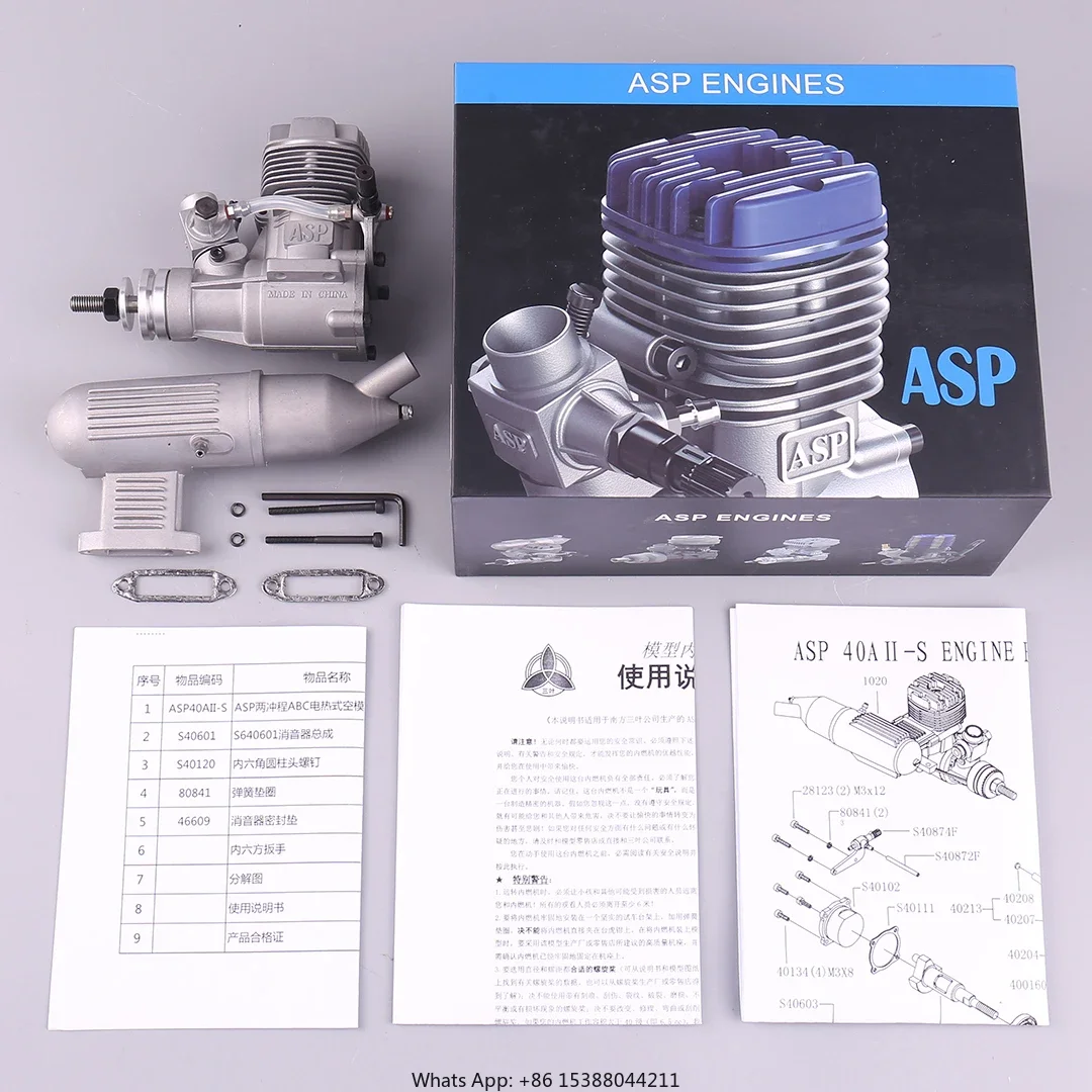 Original ASP S40A / S40AII 40 Grade Scale 6.47cc Nitro Engine Motor For RC Model Airplane - Image 2