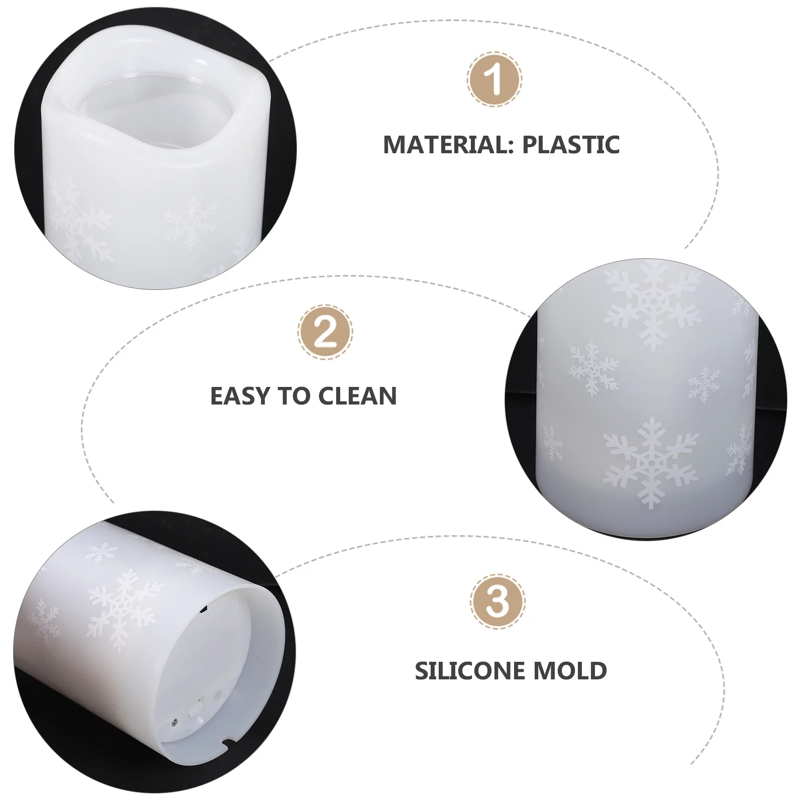 

Luminous Ornament LED Night Light Christmas Elements Gift Xmas Dinner Table Decor