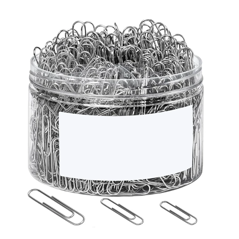 760PCS Assorted Sizes Drawdart Paper Clips, Silver, Big 2Inch, Medium 1.3Inch And Small 1.1Inch Easy To Use