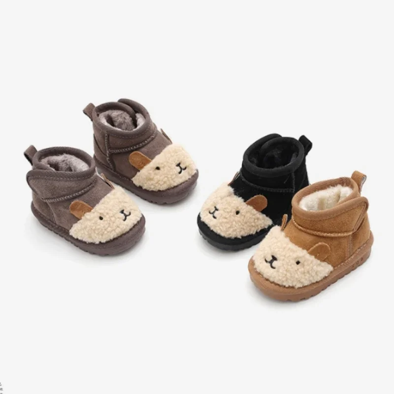 Best Platform Kid Snow Boot Winter 2023New Plush Boy/girl Cotton Shoe Cartoon Ankle Boot Warm Kid Boot Gril Shoe Botas Para Niña