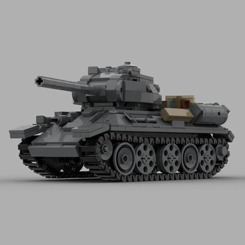 Moc Gebäude Ziegel Militär Waffe Modell Sowjetischen Medium Tank Technologie Modulare Blöcke Geschenke Spielzeug Für Kinder DIY Sets Montage