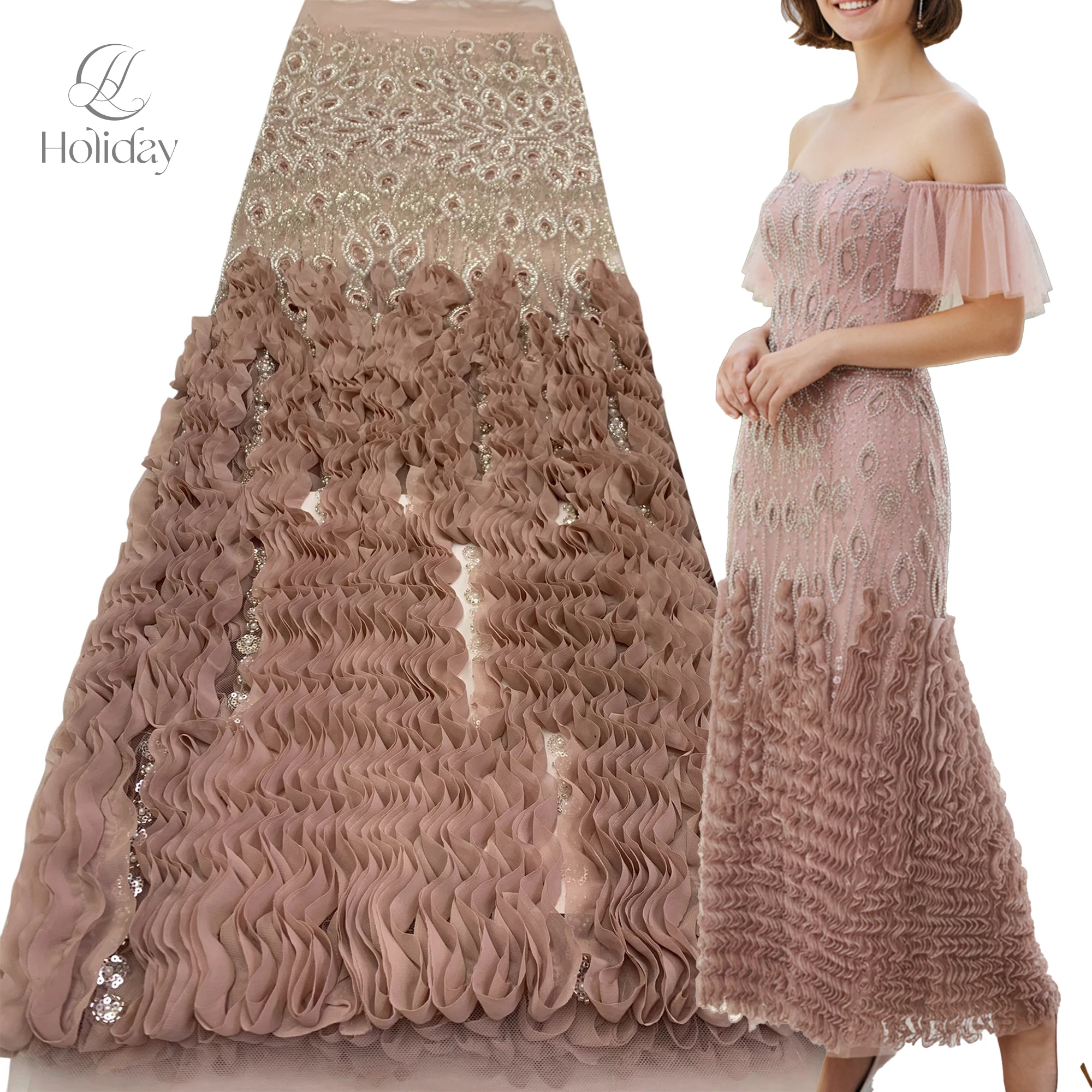 

Ткань из тюля с вышивкой цветами и пайетками, эластичная кружевная тесьма для рукоделия, платьев, юбок, домашнего декора, изготовления костюмов