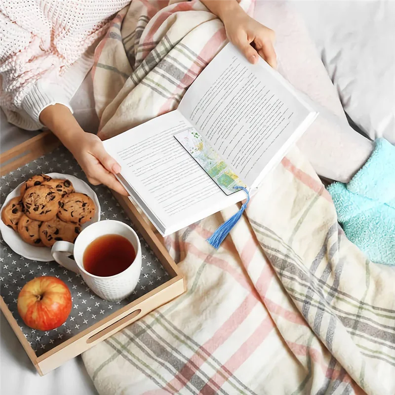 35 Buah Penanda Sublimasi Kosong Penanda DIY dengan Lubang dan Jumbai Warna-warni untuk Kerajinan