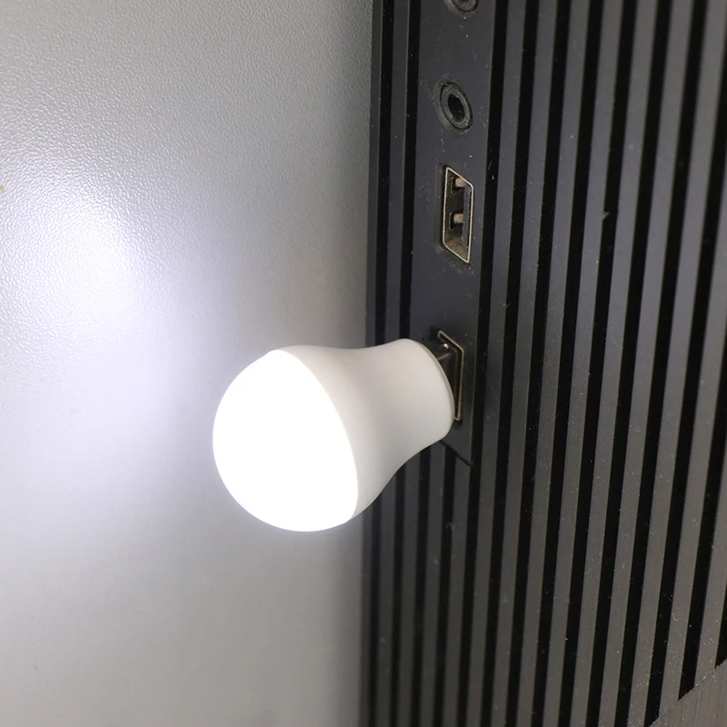 Lampu malam LED Mini USB portabel, lampu LED baru
