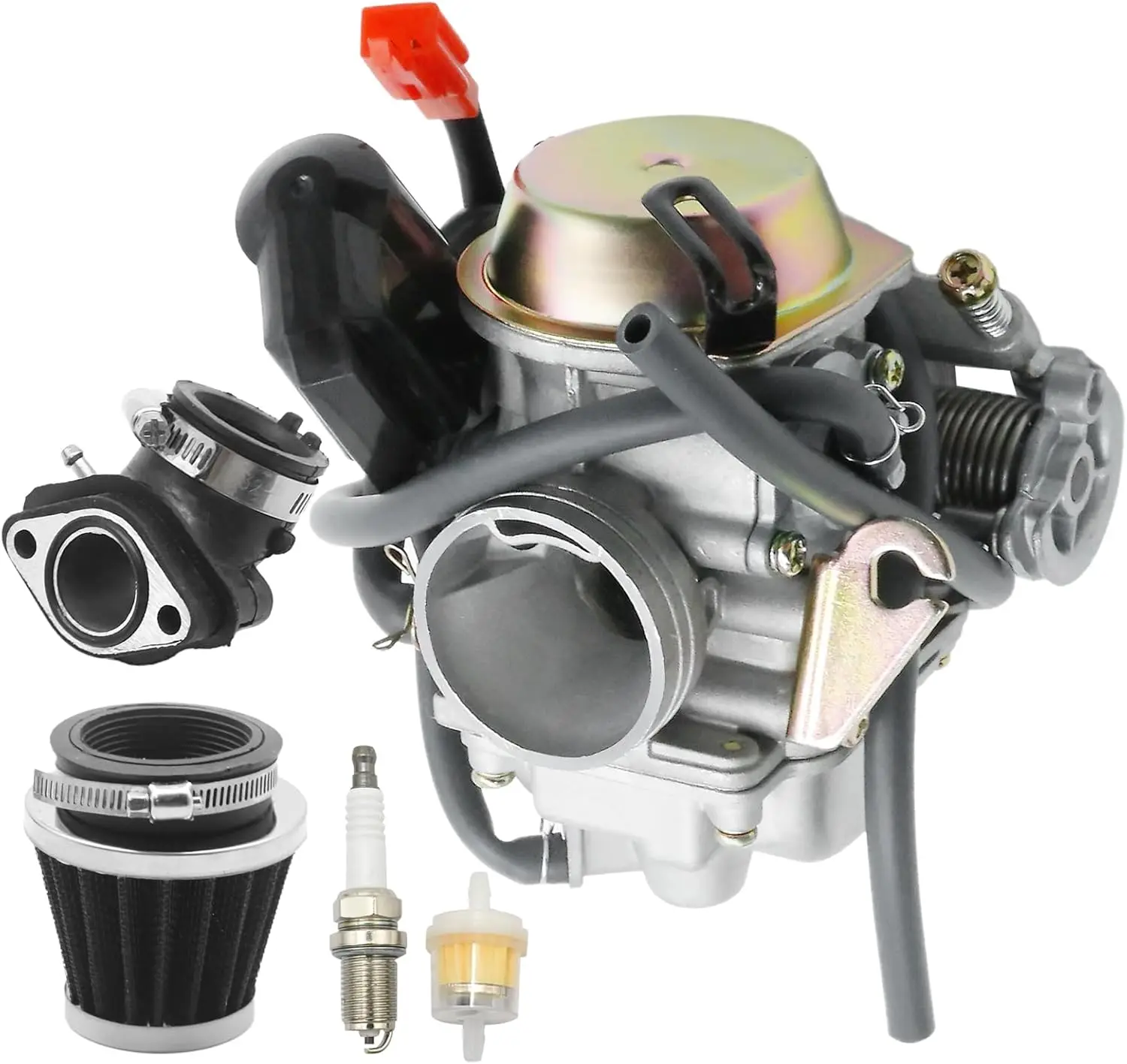 Carburetor Tune Up Kit, Replacement for Coleman BK200 AT200-B AT200 JL50QT BK150, Replacement for Go Kart 150cc 125cc Engine, Re