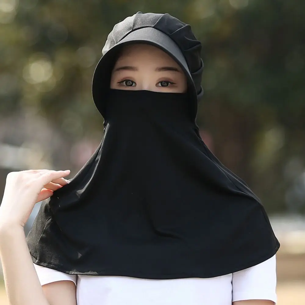 UV Protection Sun Protection Hat Breathable Neck Flap Wide Brim Bucket Cap Quick-dry Milk Silk Bucket Hat with Neck Cover Hiking