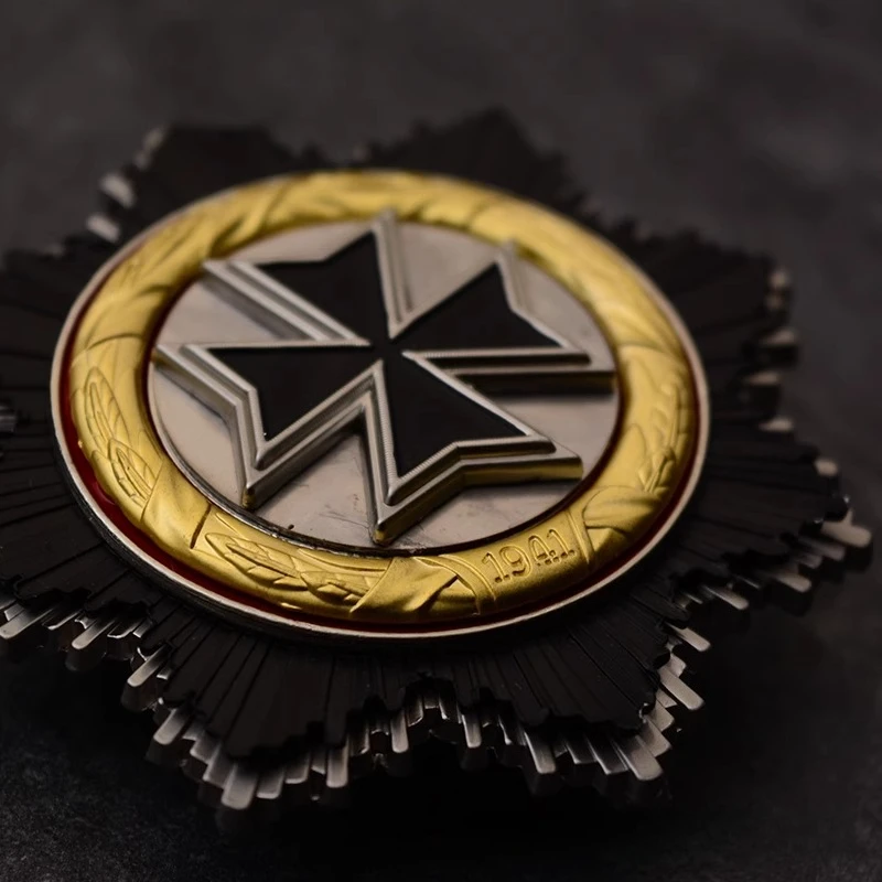 مالطا الصليب الأسود من شارة الطلب الحديدي شعار الصليب الكبير مع صندوق المجموعة