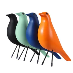 Bird house bird house decoration, office desktop resin pigeon ornaments, home decoration bird sculpture crafts.