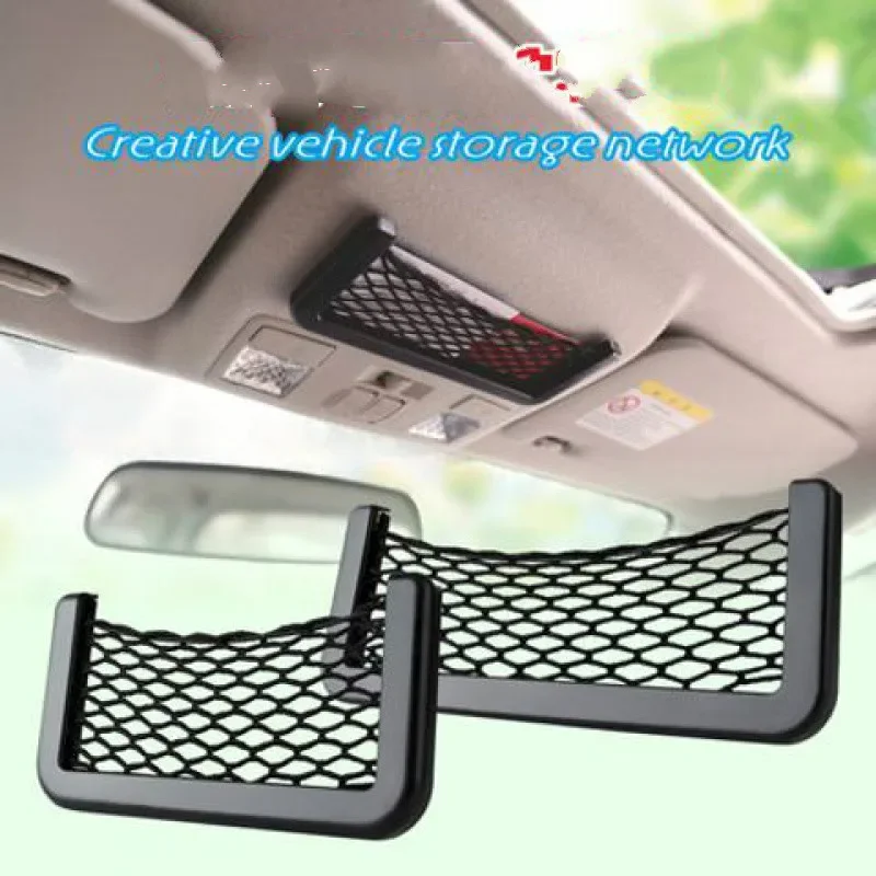 

For Hyundai Tucson VW TIGUAN Car Seat Back Storage Net Bag Phone Holder Trunk Net Auto Car Seat Mesh Organizer Pockets