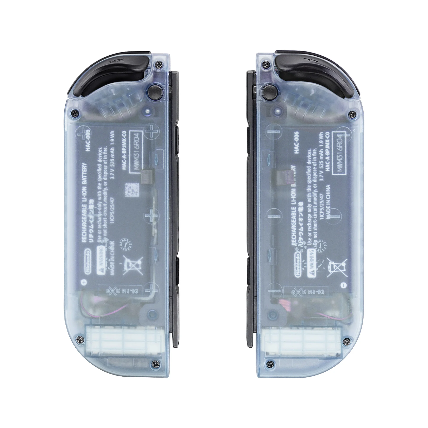 eXtremeRate Joycon Handheld Controller Housing with Full Set Buttons for Nintendo Switch JoyCon & OLED JoyCon - Glacier Blue