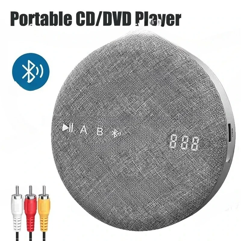 Suitable for Portable CD Players Multi-functional Rechargeable DVD/VCD  USB MP3 Playable Audio Player