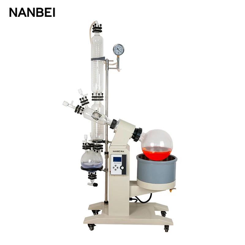 

Factory price lab short path distillation 5L 10L 20L 50L essential oil extraction rotary evaporator with vacuum pump