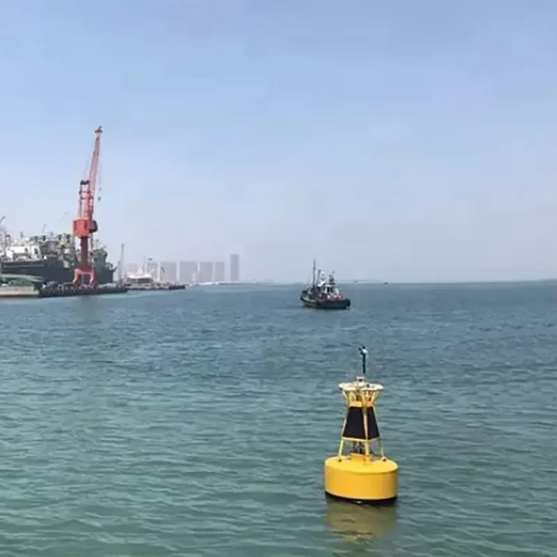 High Quality Navigation Marine Buoy Uhmwpe Navigation Buoy With Solar Light AIS Radar Reflector