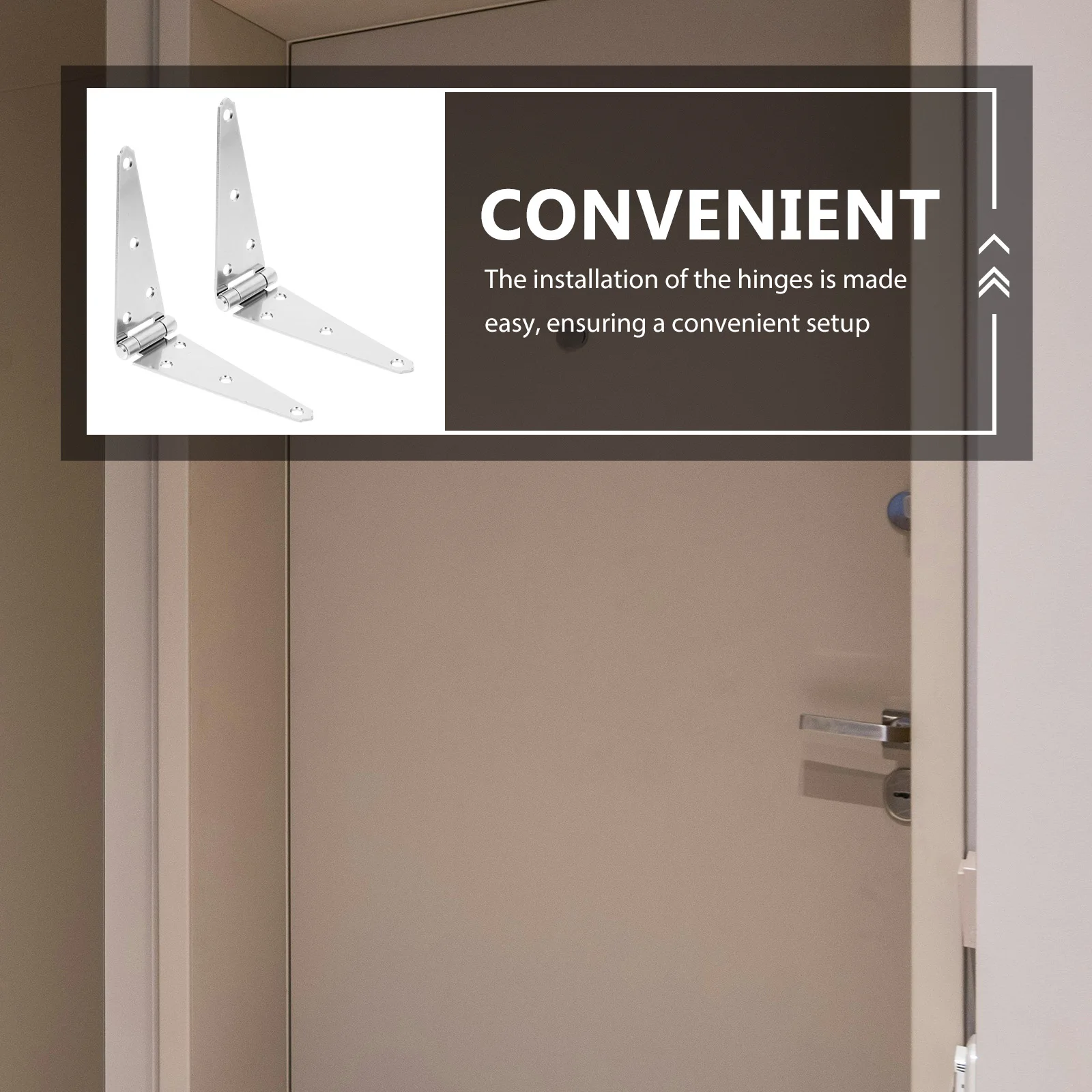 

2pcs Duty Outdoor Gate Kit For Wooden Fence Hinges 150mm Galvanized Gate Hardware for Wooden Fence Garage Door Shed