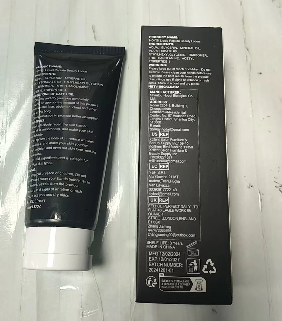 Lozione di bellezza peptidica liquida - Esfoliante peptidico per l'perfezionamento della pelle, esfoliazione delicata, 100 g