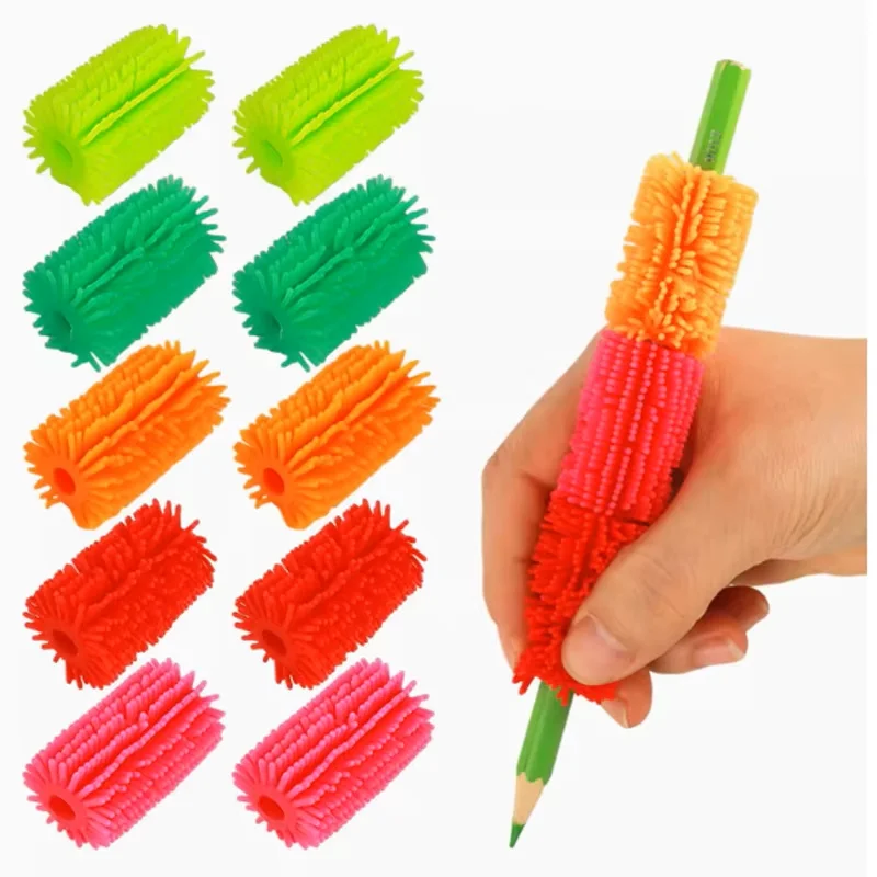 5/10PCS TPR Pen Grip Practise  Aid Writing Gripper Posture Correction Device for Kid Hand Writing Pencil Pen Holder squeeze Toy