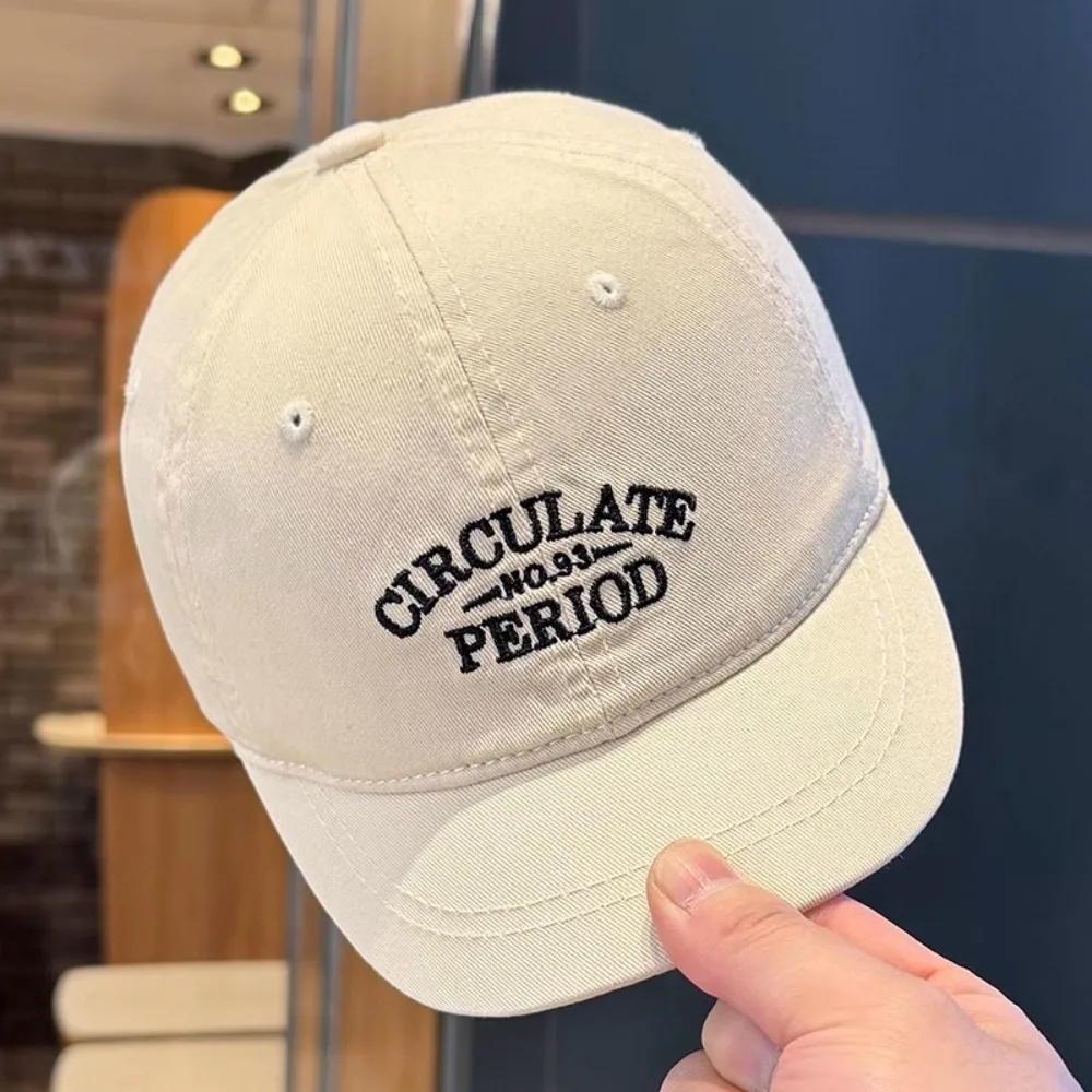 

Polyester Sports Baseball Cap Letters Adjustable Vintage Duck Tongue Cap Comfortable Versatile Outdoor Letters Baseball Hat