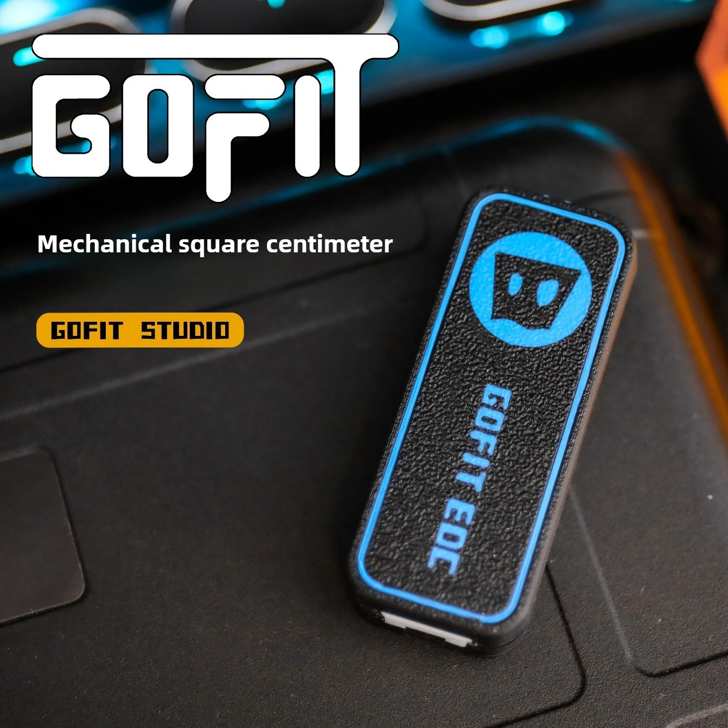 GOFIT EDC High and Low Frequency Mechanical Square Box 3D Printed Direct-Push Fingertip Card Decompression Toy