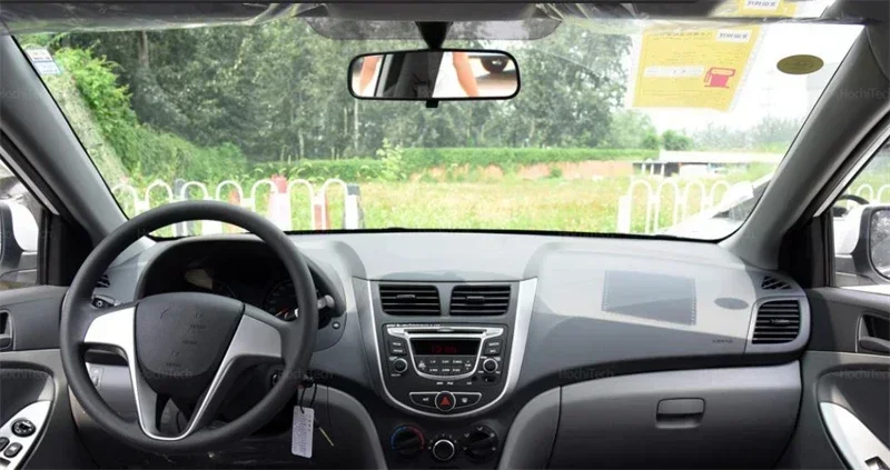 Auto Armaturenbrett Abdeckung Vermeiden Licht Pad Instrument Panel Matte Fall Teppiche für Hyundai Solaris Accent 2011-2017 RB – Detail 8