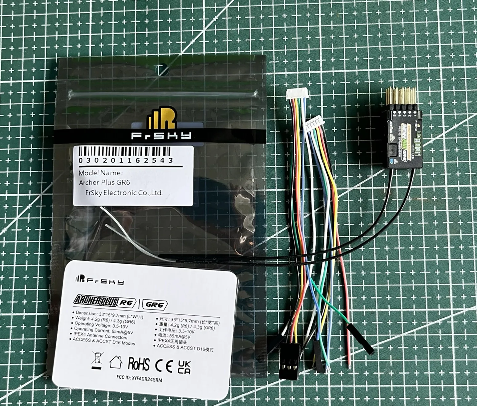Instock FrSky 2.4GHz ACCESS ARCHER Plus GR6 RECEIVER with OTA For RC Airplane ACCESS ACCST D16 Modes for Remote Control Systems