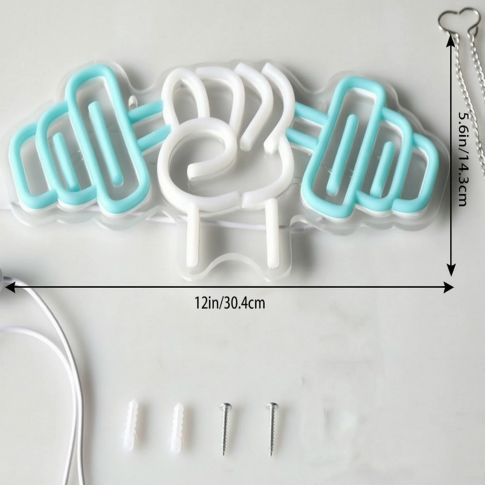 Panneau lumineux néon Shaka Bl - Home Gym Neon Sign avis et prix