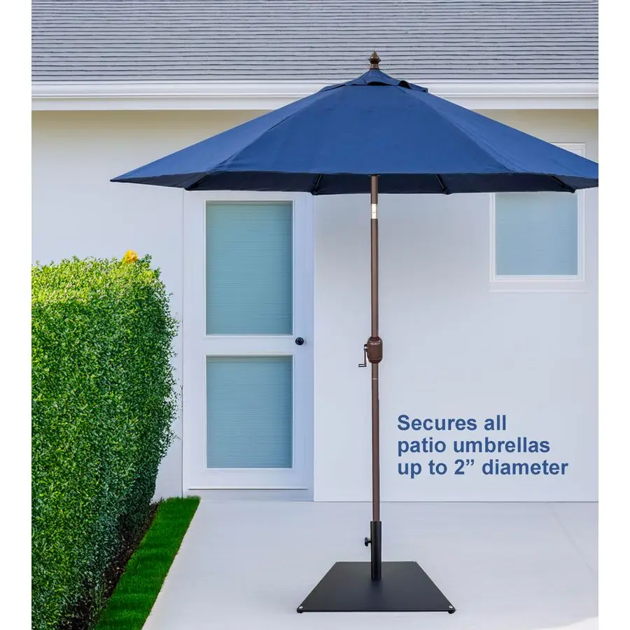 Base in lamiera d'acciaio, nera, 50 libbre