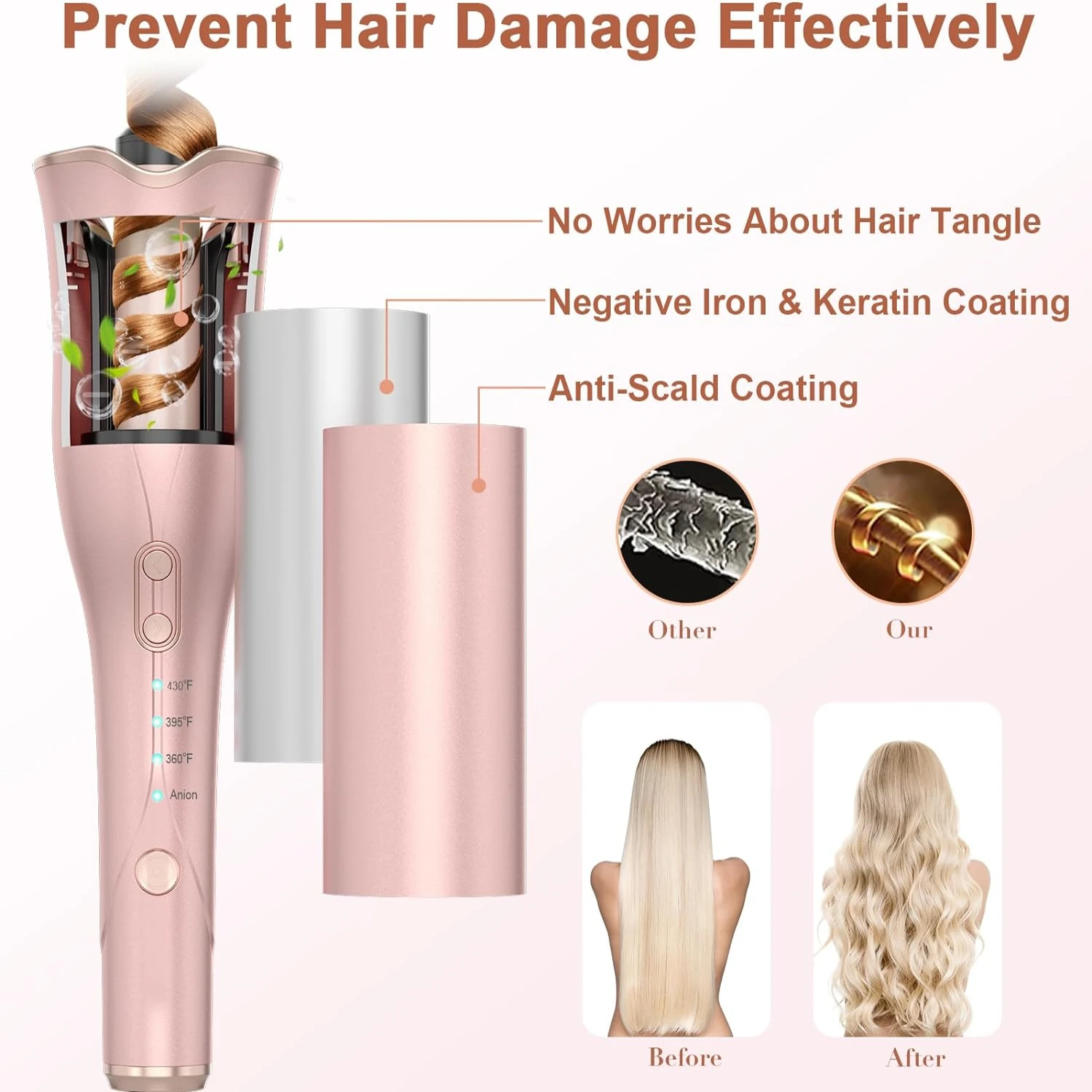 Upgrade your hair game with this high-quality, advanced technology styling tool for long-lasting, stunning results. Achieve a gl