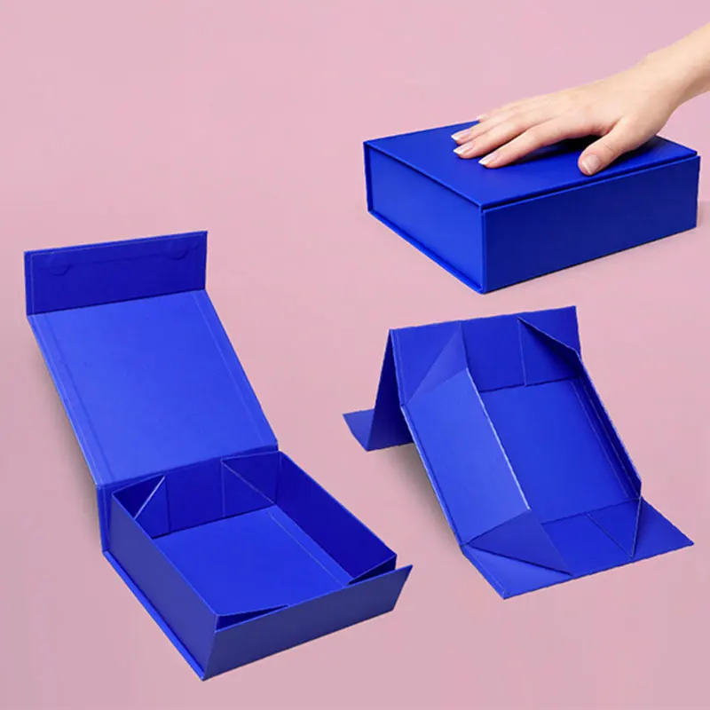 Benutzerdefinierte Markenlogo-Luxus-Geschenkbox mit Magnetverschluss, starre Papierverpackung für Schmuck, Kosmetik, Kleidung, Perücke, RedWine – Detail 5