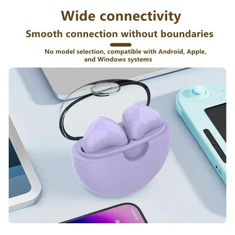 سماعات أذن بلوتوث Air A6C سماعات أذن لاسلكية مقاومة للماء سماعات بلوتوث سماعات صوت جهير مع ميكروفونات تحكم باللمس داخل الأذن