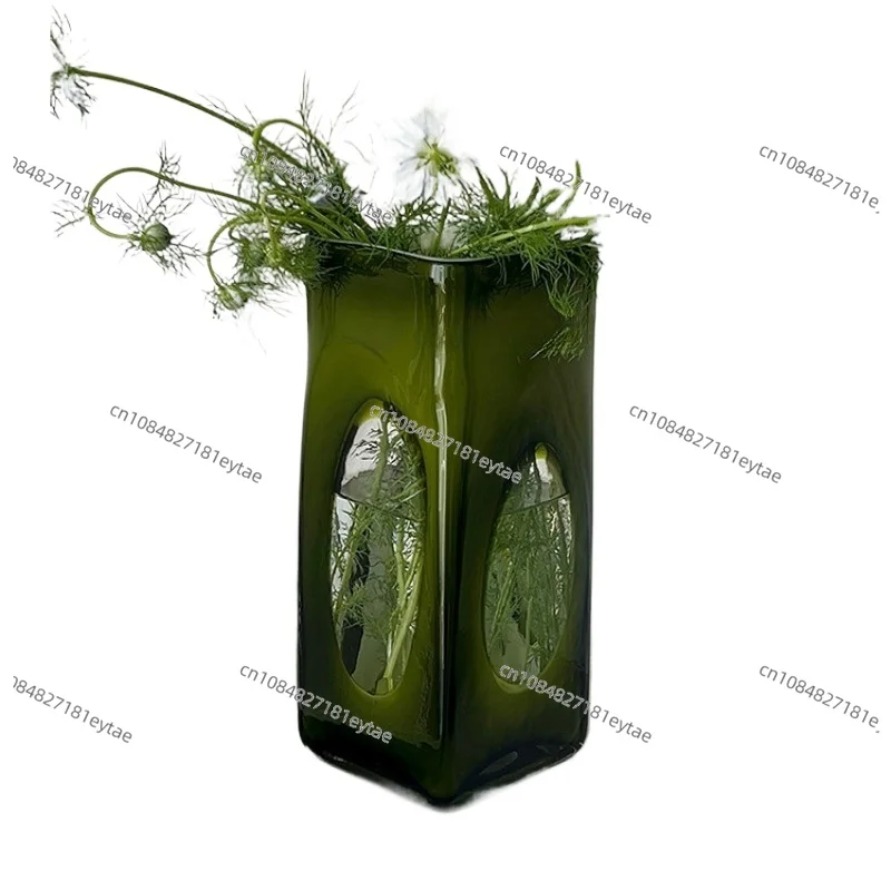 

French Medieval Glass Vase High End Living Room Ornament for Hydroponic Flower Arrangement Home Decor