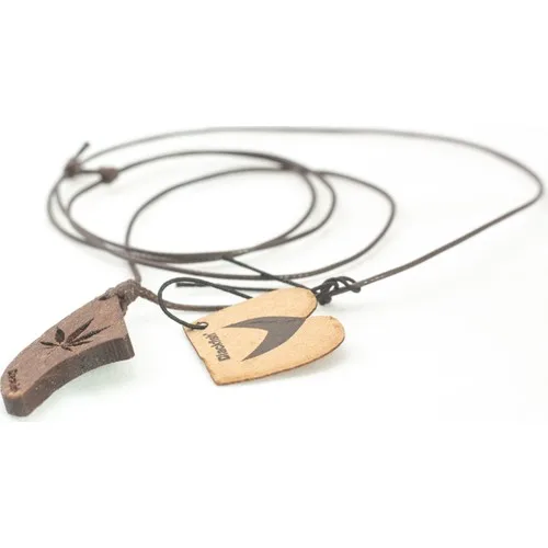 Blackfish Embroidered Walnut Tree Necklaces/Walnut Tree Inlaid Necklace