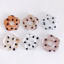 Acrylic Resin Plastic Clear Plum Flower Bead Pendant Bracelet Earring Accessories Supplies for Jewelry Making Diy Handmade 10pcs
