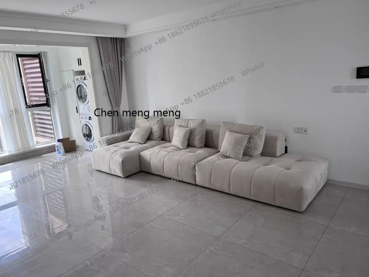 P32 New simple, frosted cloth, minimalist princess fabric sofa
