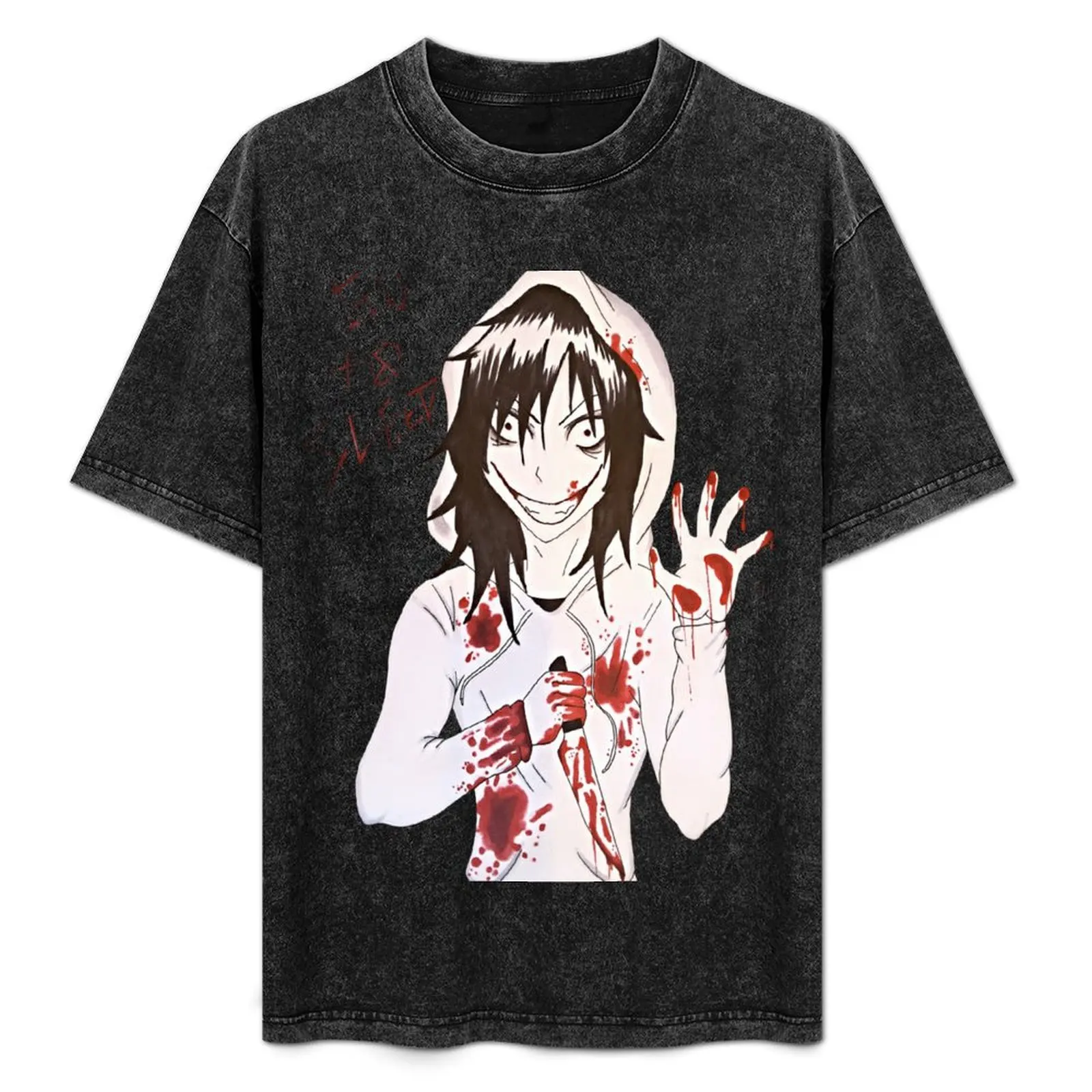 

jeff the killer 2 T-Shirt Casual Pattern Print Tee Shirt